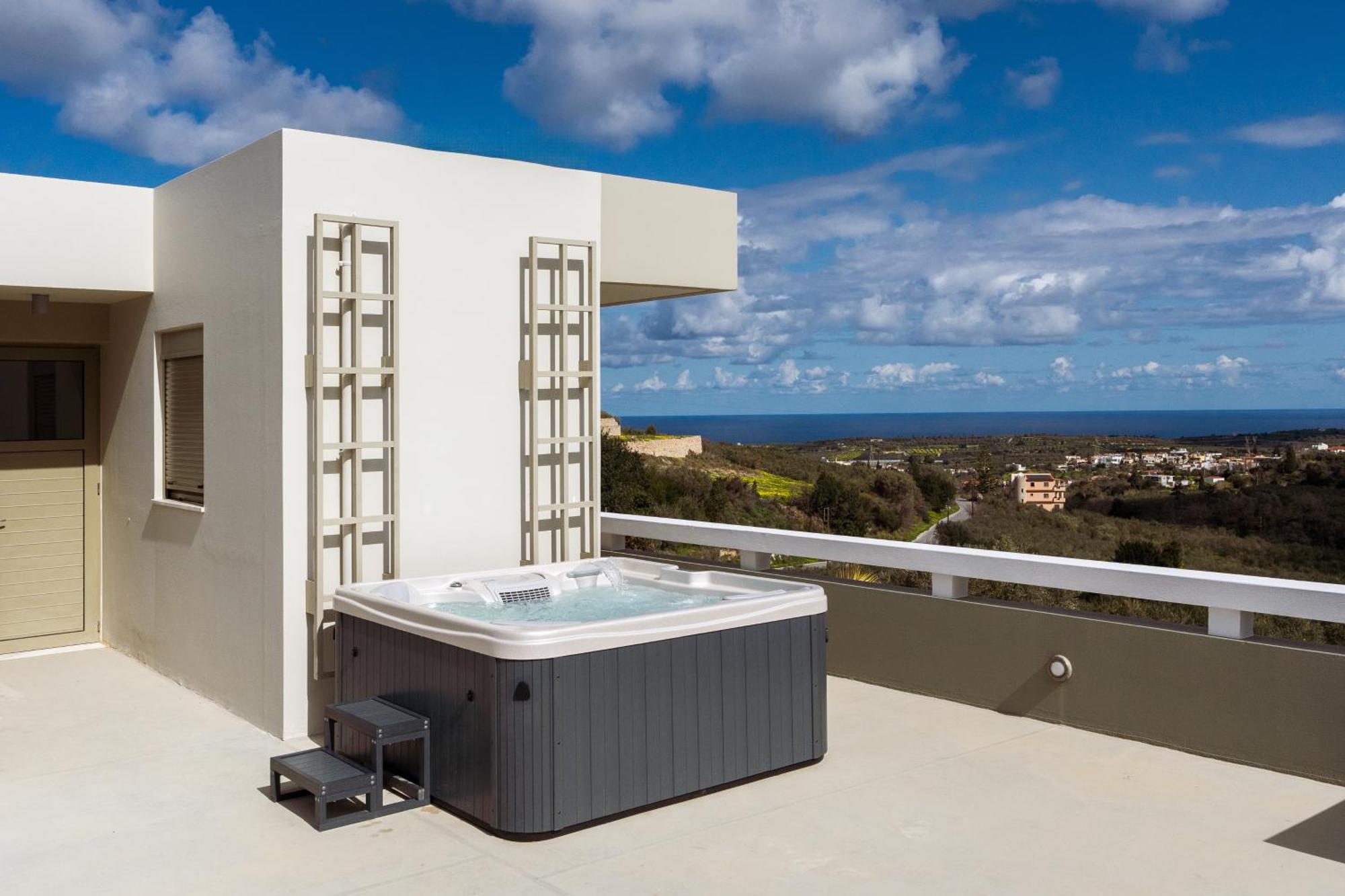איה טריאס Rizes Villa With Jacuzzi & Heated Pool מראה חיצוני תמונה